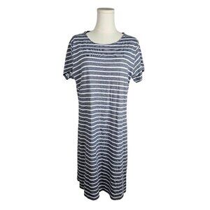 NWOT Sail To‎ Sable STS Striped Dress XL Navy Nautical Preppy Short Sleeve